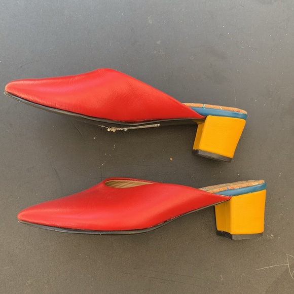 Red Women's Mules - Picture 8 of 15